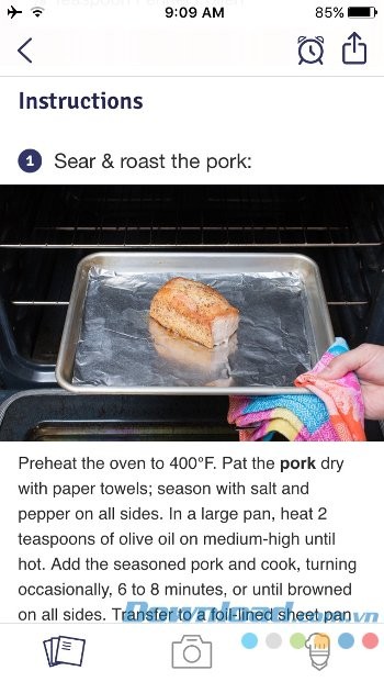 Hướng dẫn nấu ăn từng bước một