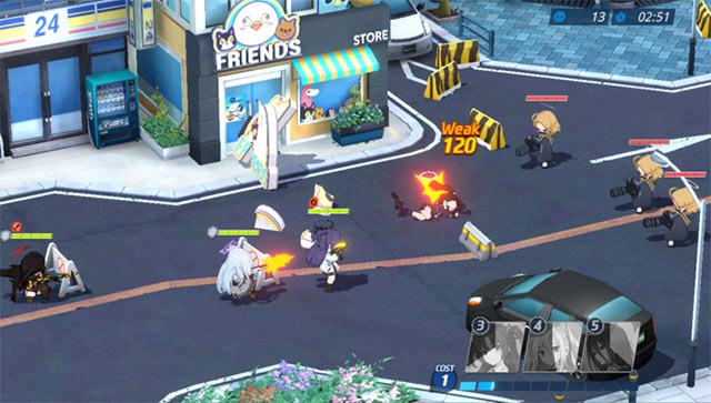 Game Blue Archive sở hữu cơ chế chiến đấu theo lượt cổ điển