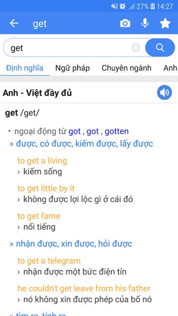 Tra cứu từ Tiếng Anh