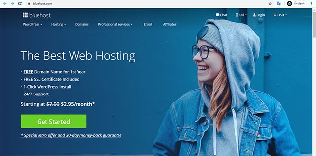 Bluehost là dịch vụ web hosting hàng đầu hiện nay