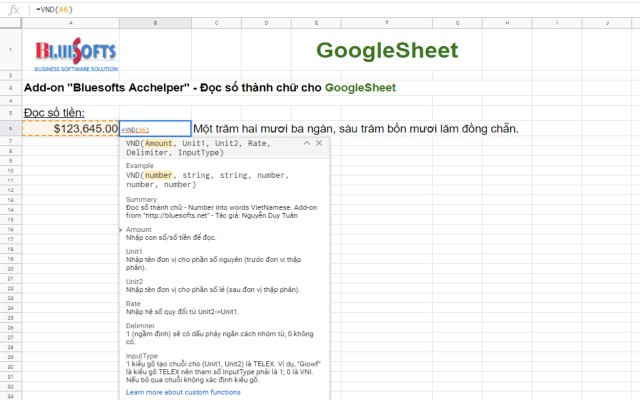 Giao diện gõ công thức