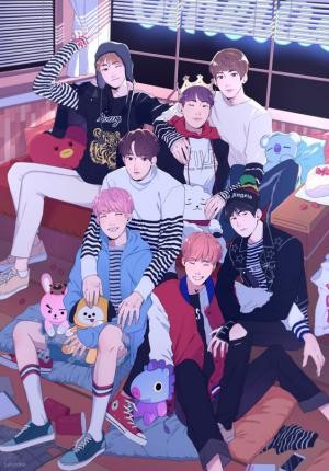 Bộ ảnh nền BTS siêu dễ thương