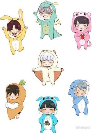 Ảnh chibi nhóm nhạc BTS