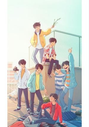 Bộ ảnh chibi BTS cho điện thoại