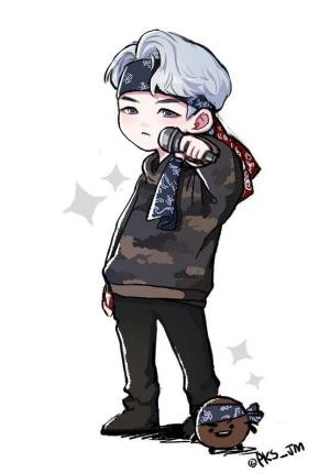 Ảnh BTS chibi siêu ngầu