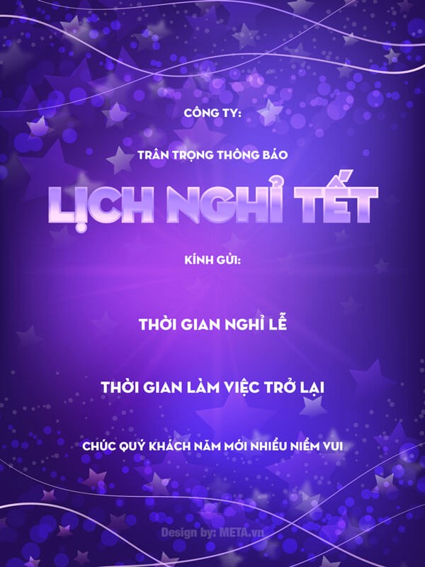 Banner thông báo nghỉ Tết Âm lịch 2024 dành cho doanh nghiệp