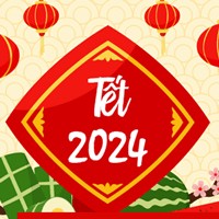 Thông báo nghỉ Tết Âm Lịch 2024, Thiệp Tết Nguyên Đán Giáp Thìn