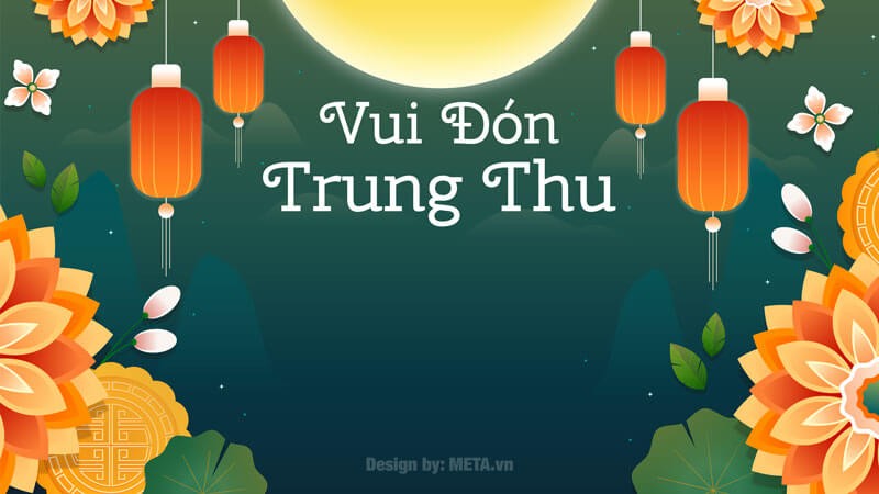 Mẫu hình nền chủ đề Vui Đón Trung Thu đẹp