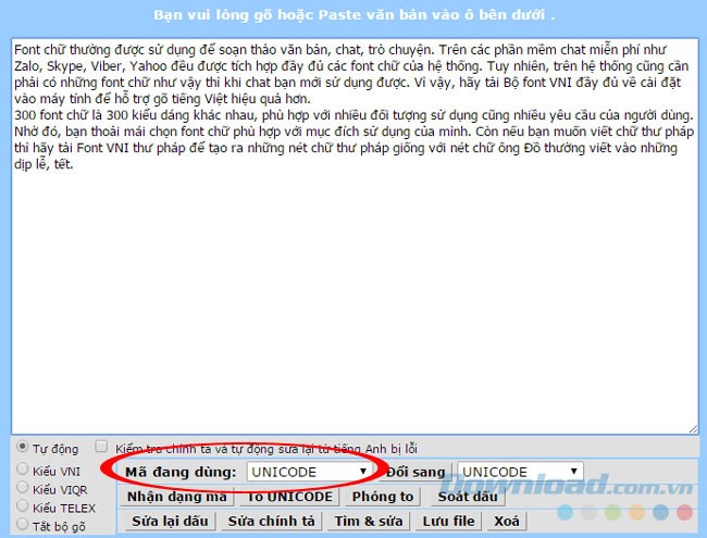 Cách đổi font chữ khi soạn thảo văn bản
