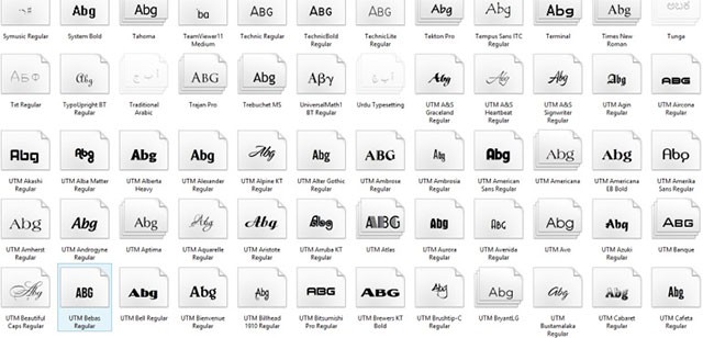 Tải Bộ font UTM để hỗ trợ gõ tiếng Việt dễ dàng