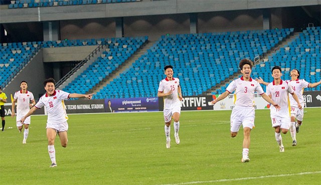 Ảnh ăn mừng chiến thắng U23 Đông Nam Á