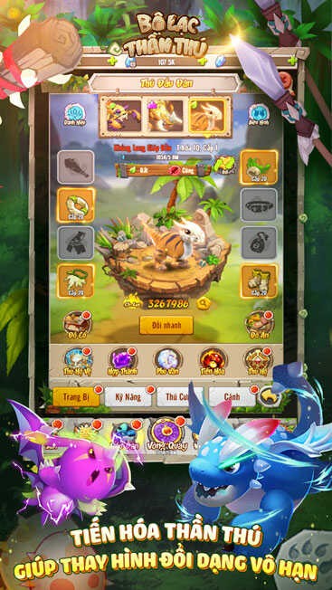 Hỗ trợ tiến hóa thần thú