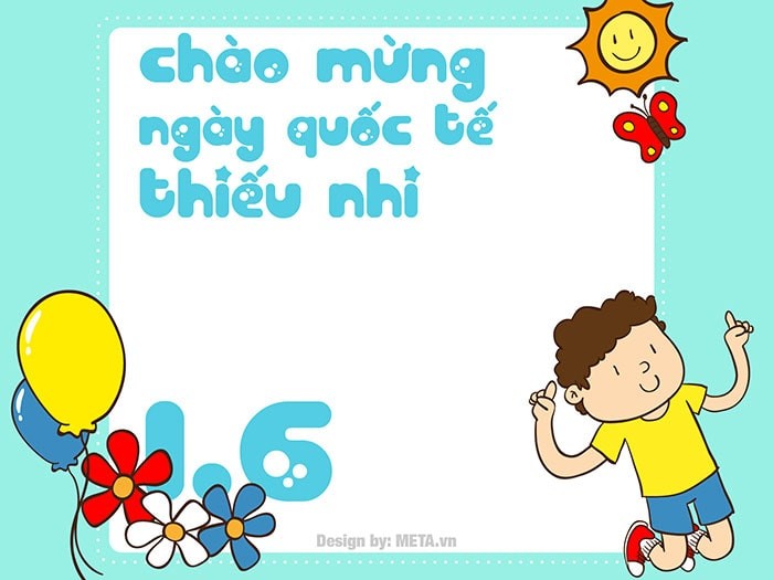 Thiệp chúc mừng Quốc tế thiếu nhi