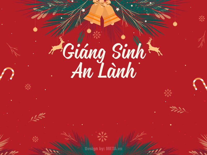 Mẫu thiệp mừng Giáng Sinh An Lành