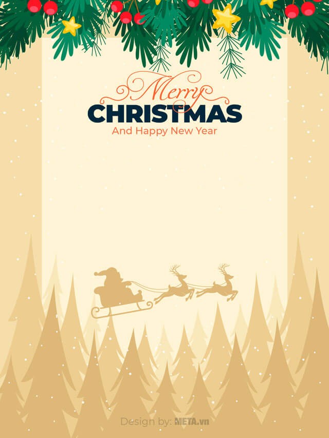 Thiệp chúc mừng Giáng sinh 2025