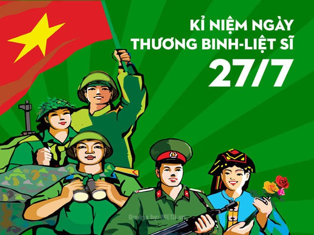 Mẫu thiệp chúc, kỷ niệm Ngày 27/7