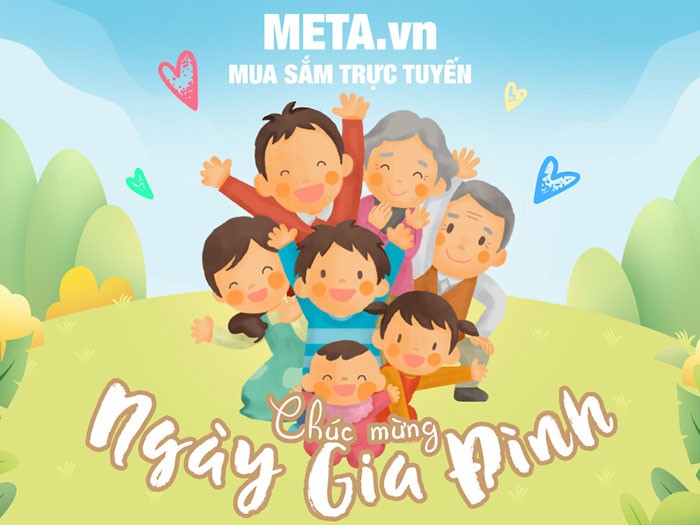 Thiệp chúc mừng Ngày Gia Đình cực đẹp