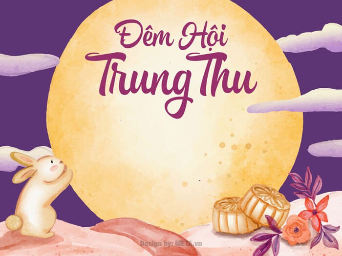 Mẫu thiệp mừng Đêm Hội Trung Thu cực đẹp