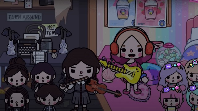 BocaBoca Toca Wednesday Addams là một ứng dụng hình nền HD dành cho những người yêu thích series game Toca