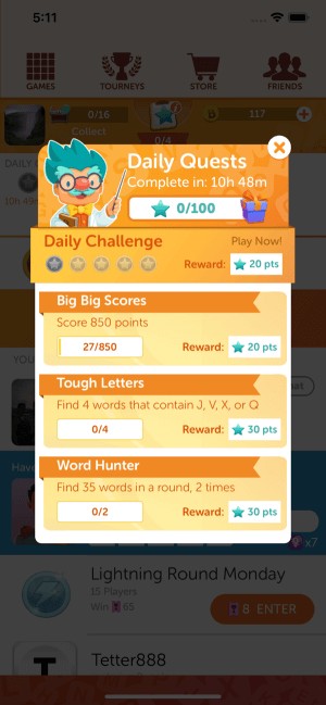 Tham gia nhiệm vụ hàng ngày