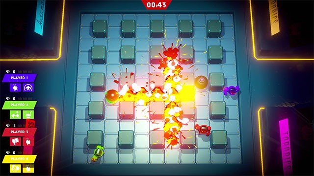 Chơi game Bomb Bots Arena với chế độ Multiplayer nội bộ hoặc trực tuyến
