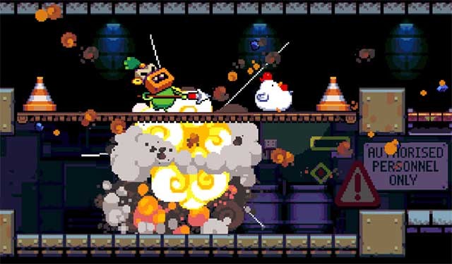 Ném bom để hạ gục nhân viên và động vật hoang dã chết người