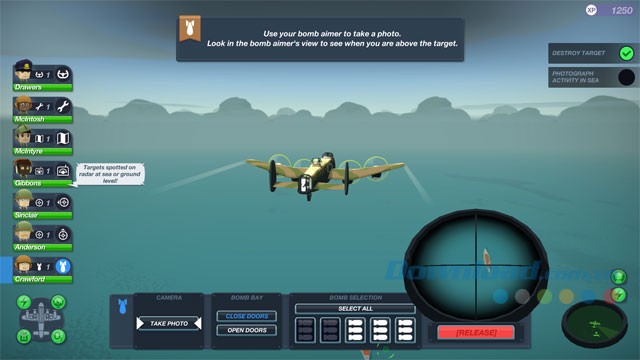 Game lái máy bay chiến thuật Bomber Crew