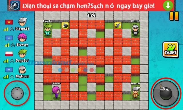 Bản đồ game Bomber Friends