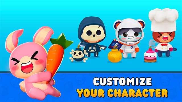 Tùy chỉnh nhân vật, bom và gậy theo phong cách bạn thích