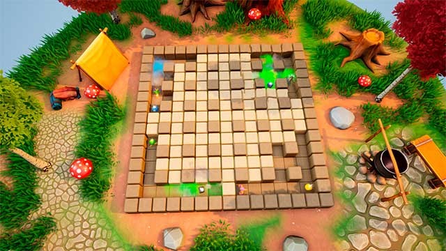 Mục tiêu trong mỗi level là thổi bay mọi chướng ngại vật và tiêu diệt tất cả kẻ thù