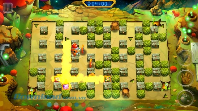 Giao diện màn chơi game Bombing Bastards: Touch!