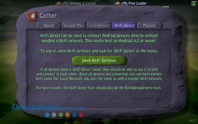 Kết nối với bạn bè trong game BombSquad