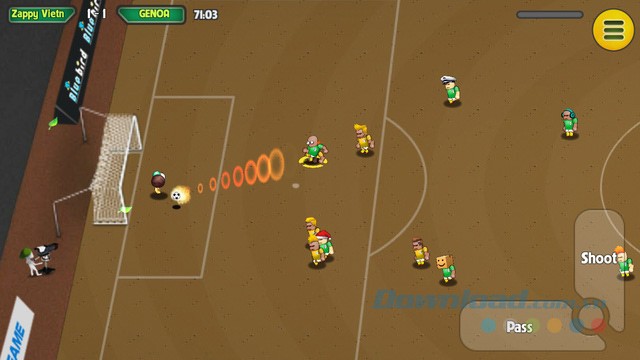 Giao diện game Bóng đá Kungfu