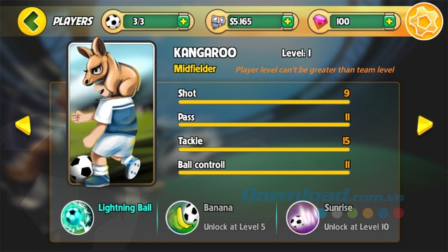 Cầu thủ trong game Bóng đá Kungfu