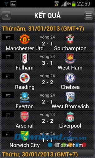 Bóng đá livescore for Android