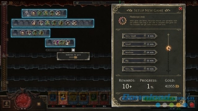 Lựa chọn khoảng thời gian chơi game phù hợp nhất trong game nhập vai Book of Demons cho máy tính