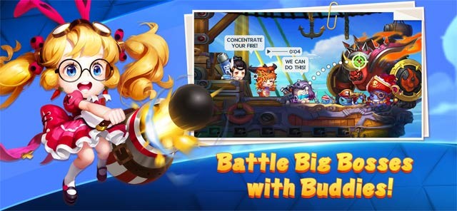 Kề vai sát cánh với bạn bè để tiêu diệt boss