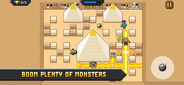 Đặt bom và tiêu diệt quái vật trong game Boom Mania