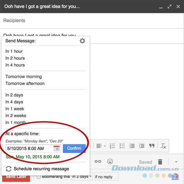 Nhiều tùy chọn tiện lợi