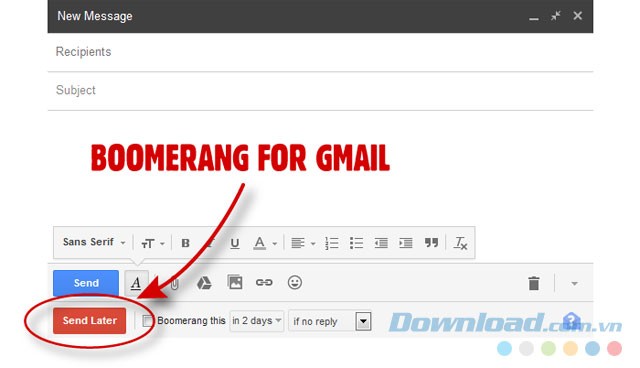 Hẹn giờ gửi Email