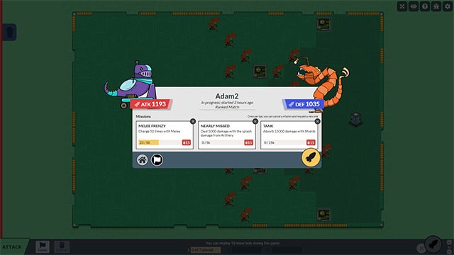 Liên tục nâng cấp bot để sở hữu đội quân mạnh mẽ, sẵn sàng đấu PvP với game thủ thực