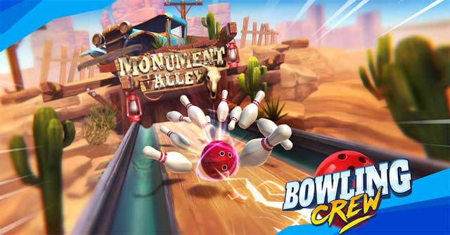 Thưởng thức game ném bóng bowling 3D tuyệt vời Bowling Crew với bạn bè