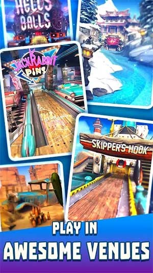 Mở khóa nhiều địa điểm chơi bowling tuyệt đẹp