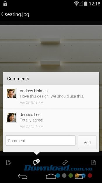 Thêm bình luận vào tài liệu với Box
