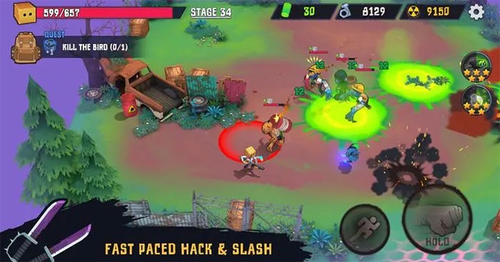 Tham gia vào các trận chiến hành động chặt chém nhịp độ nhanh