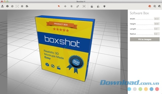 Tạo ra hộp sản phẩm hoặc các mẫu thiết kế ưng ý bằng ứng dụng chỉnh sửa đồ họa Boxshot cho Mac