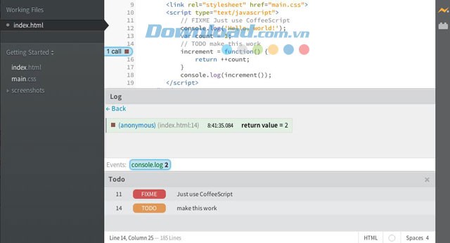 Phần mở rộng làm việc trên JavaScript