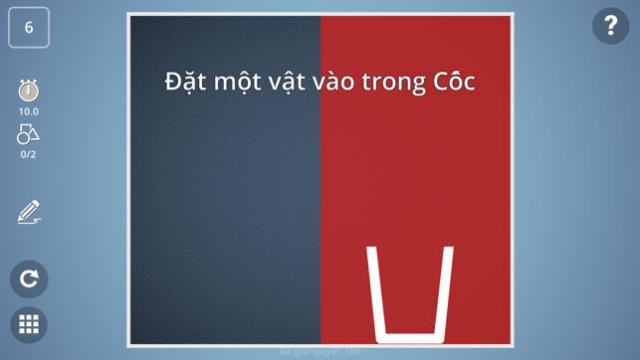 Hãy vẽ để được được một vật gì đó vào trong cốc