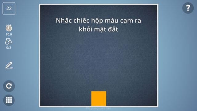 Vẽ hình bất kỳ để đưa chiếc hộp lên khỏi mặt đất
