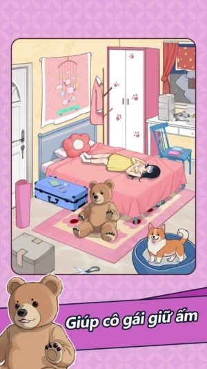 Giúp cô gái giữ ấm